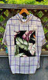 Club Purple Plaid Clurb Aloha Button Up