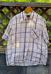 Club Purple Plaid Clurb Aloha Button Up