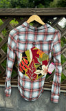 Oneil Plaid Red Aloha Hex Lady Flannel