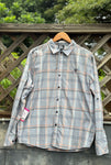 Enyoce Plaid Blue Aloha Button Up