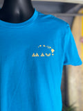 Aqua with Gold Maui Mandala Tee