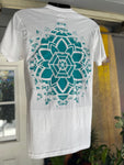 White Teal Maui Mandala Tee